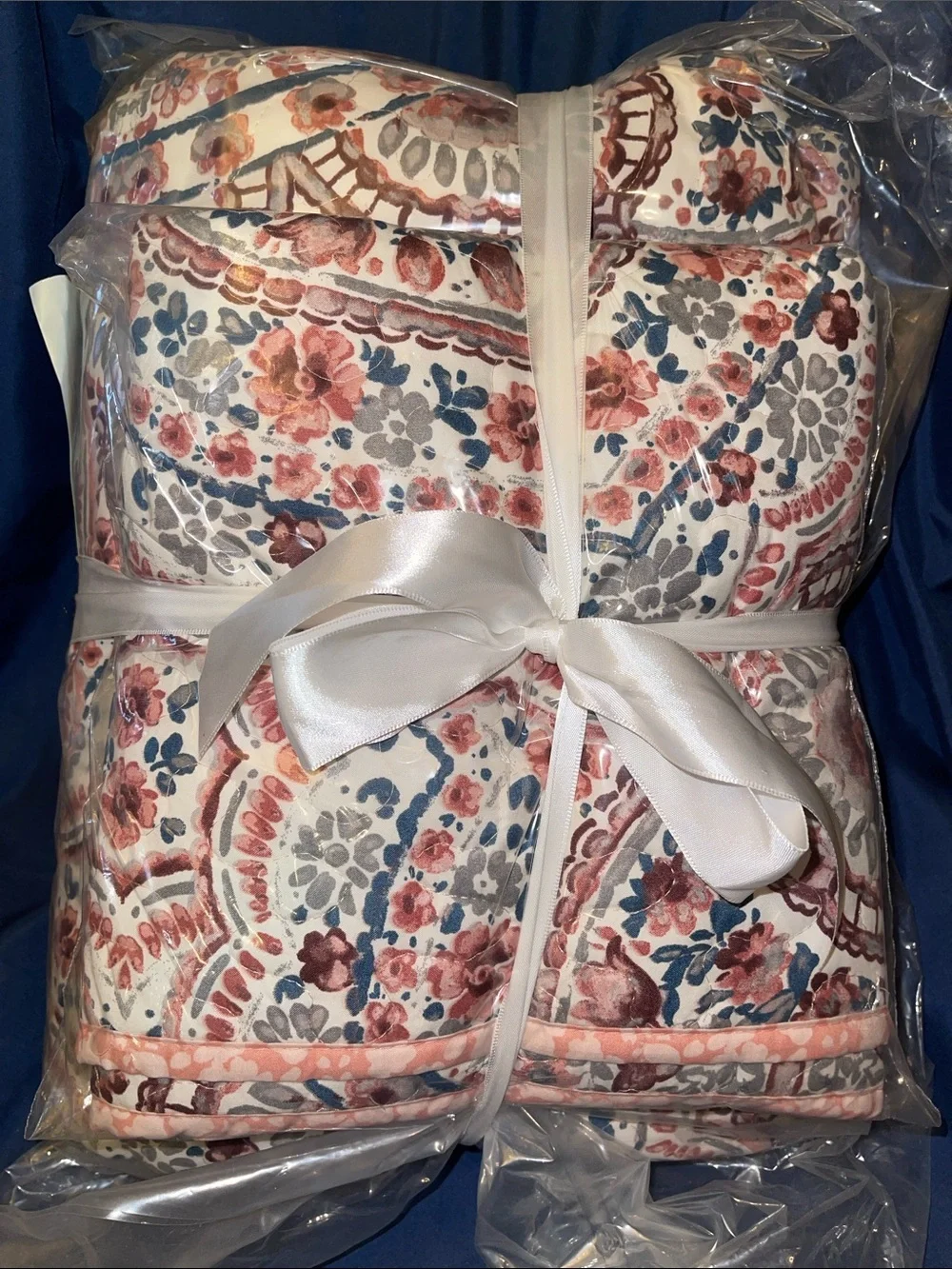 510 Design Valerie Boho Floral Paisley Quilted Reversible Quilt & Sham Set